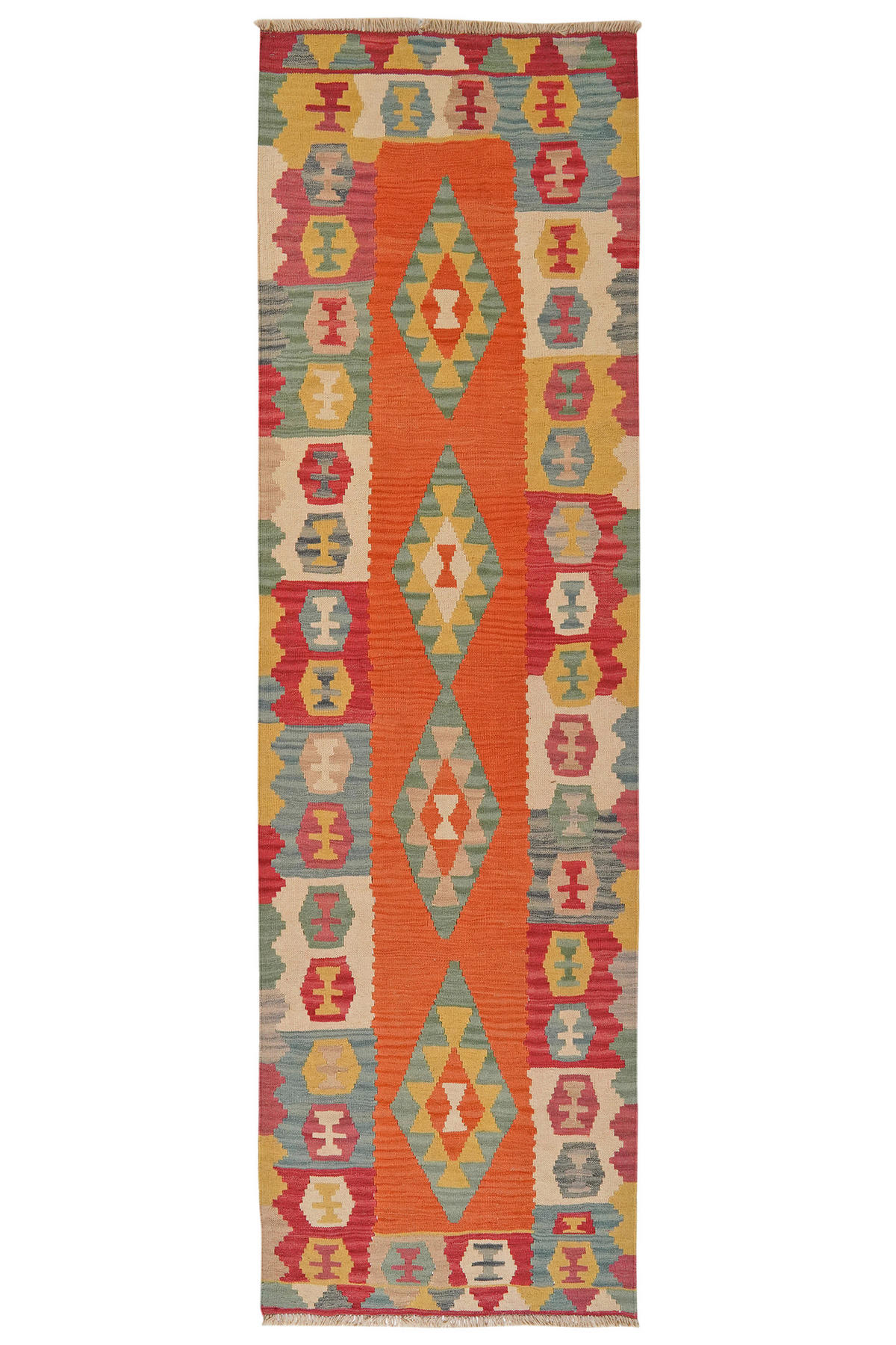 PersaTepp Teppich Kelim Gashgai bunt B/H/L: ca. 91x1x303 cm Kelim Gashgai - bunt (303,00/91,00/1,00cm) - PersaTepp