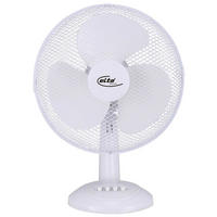 Elta Tischventilator TVT-30.2 weiß Metall Kunststoff D: ca. 30 cm Tischventilator_Elta 3001220 - weiß (30,00cm) - Elta