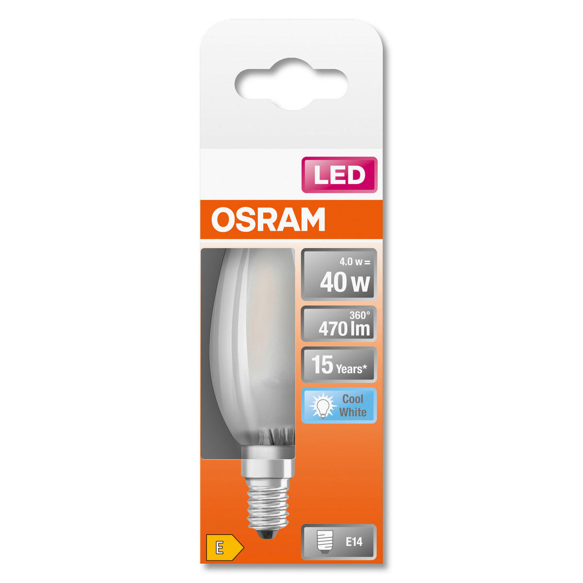 OSRAM Kerzenlampe E14 LED-Kerzenlampe_Osram E14 - weiß (3,50cm) - OSRAM