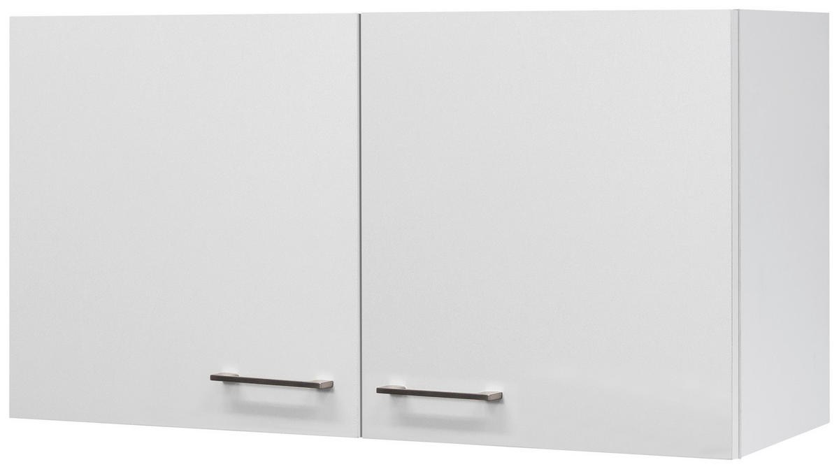 Hängeschrank Vita weiß matt B/H/T: ca. 100x54,8x32 cm Vita - weiß/Edelstahl (100,00/54,80/32,00cm) - Flex-Well