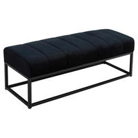Sitzbank schwarz Polyester B/H/T: ca. 108x40x40 cm Sitzbank - schwarz (108,00/40,00/40,00cm) - Wohnling
