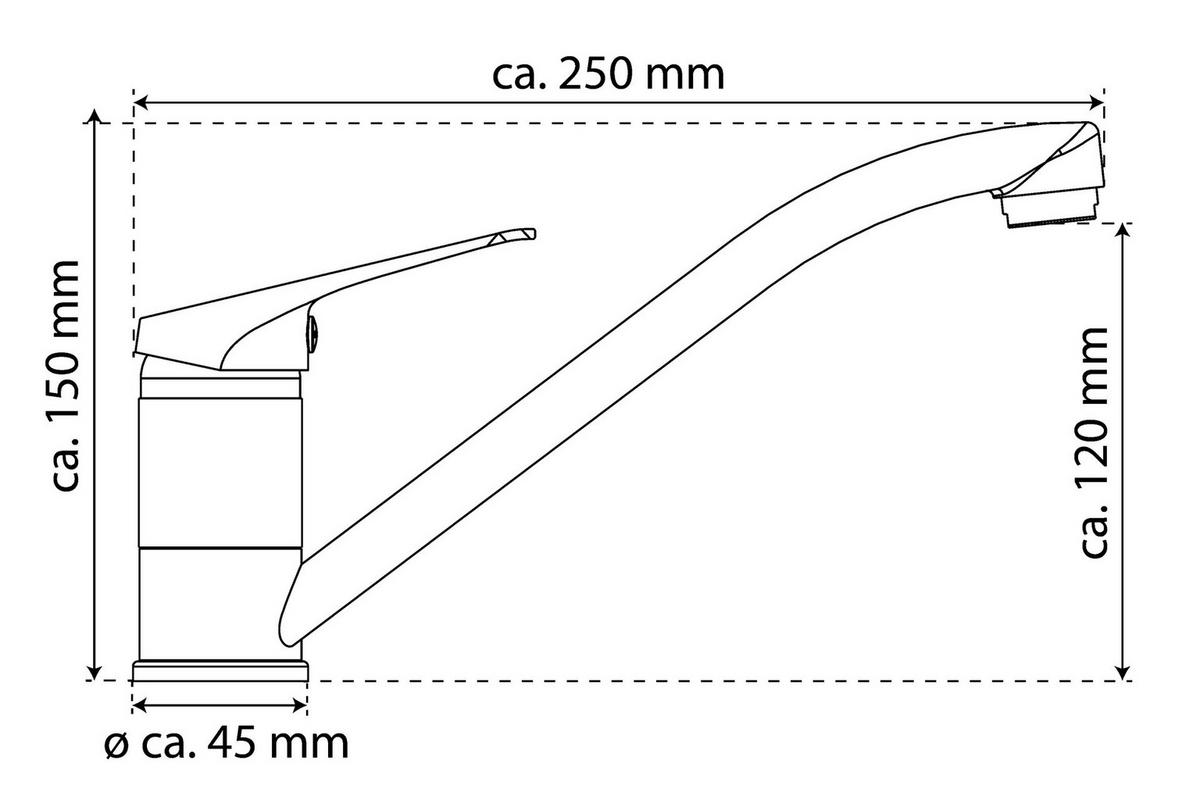 Spültisch-Armatur Speed Chrom Spültischarmatur_Speed chrom - Chrom (4,40/11,40/12,20cm) - Eisl
