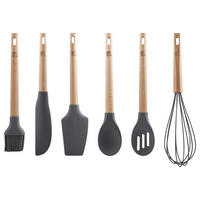 BERGNER Küchenhelferset Baking lovers schwarz Silikon Baking lovers - natur/schwarz - BERGNER