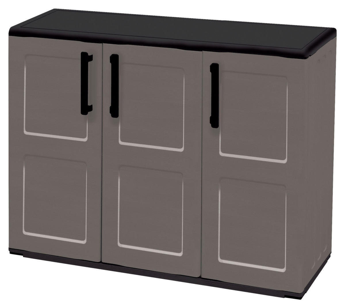 ArtPlast Kunststoffschrank Free niedrig grau Kunststoff B/H/T: ca. 102x84x37 cm Free niedrig - grau (102,00/84,00/37,00cm) - ArtPlast