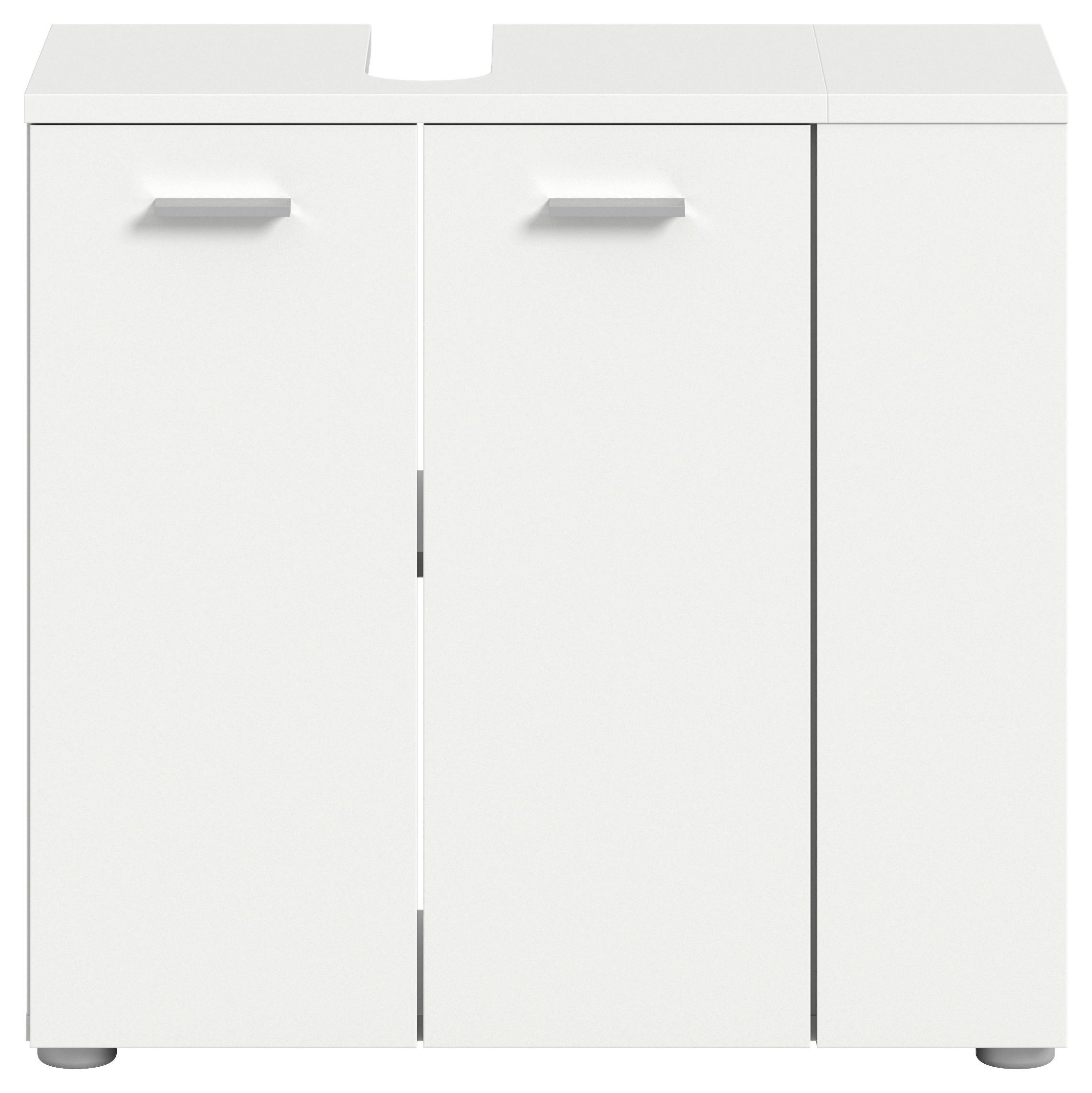 Waschbeckenunterschrank Lana weiß B/H/T: ca. 65x62x31 cm Lana - weiß (65,00/62,00/31,00cm)