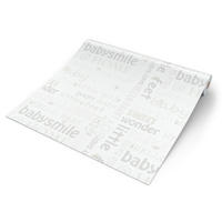 Vliestapete Schrift beige lindgrün B/L: ca. 53x1005 cm Vliestapete_35847-2 - beige/lindgrün (53,00/1005,00cm)