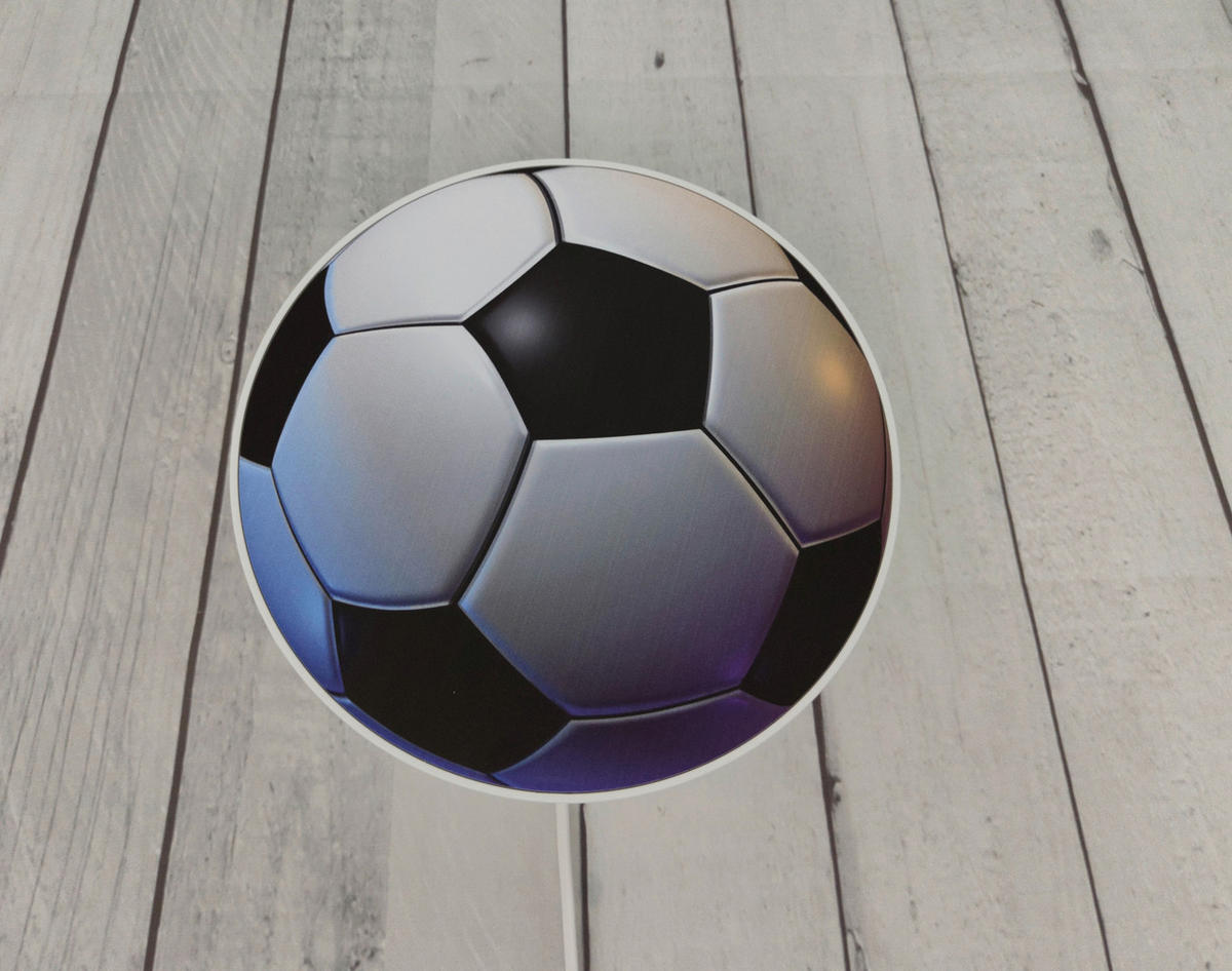 Niermann Kinderwandleuchte Fuball 40691 schwarz weiß Kunststoff Wandleuchte_Fußball - weiß/schwarz - Niermann