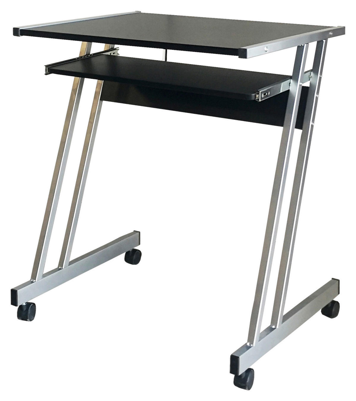 Computerrollwagen Jaro schwarz silber Optik B/H/T: ca. 62x73x50 cm Jaro - schwarz/silber (62,00/73,00/50,00cm)