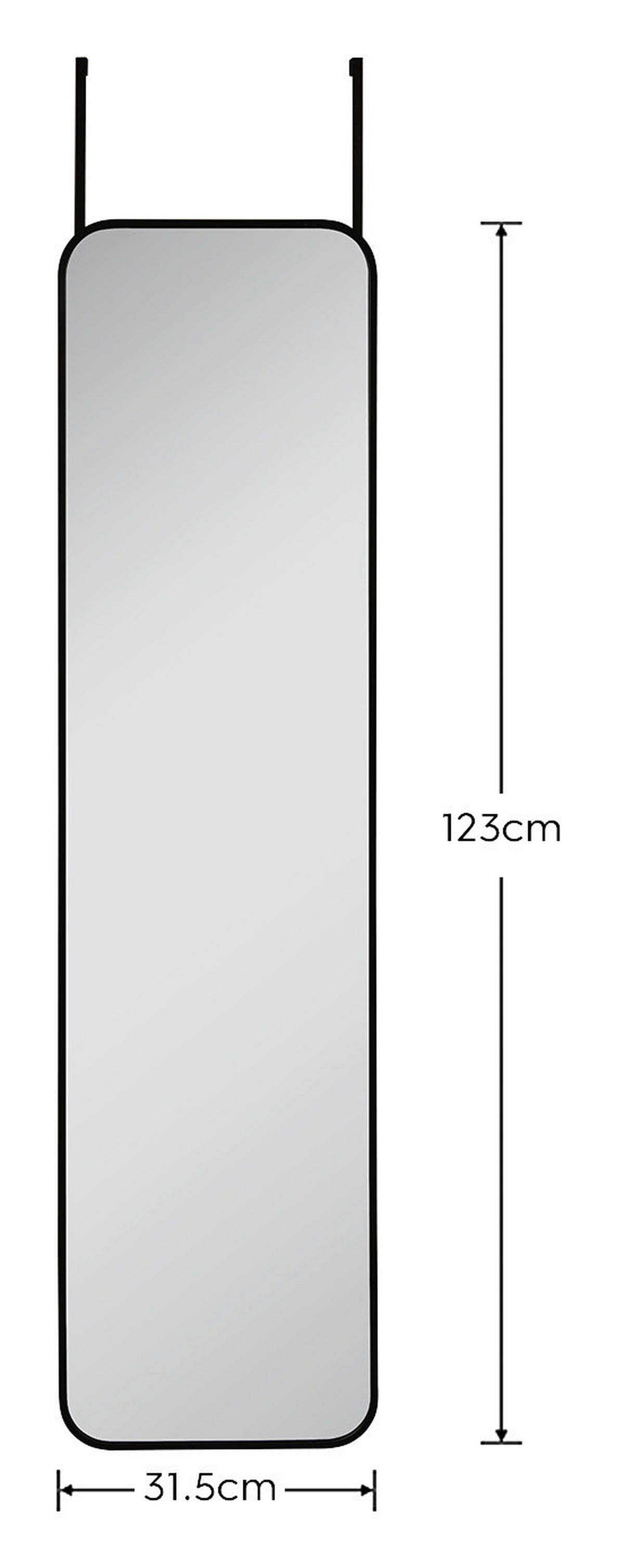 Türhängespiegel Beate schwarz Metall B/H: ca. 32x123 cm Beate - schwarz (32,00/123,00cm)