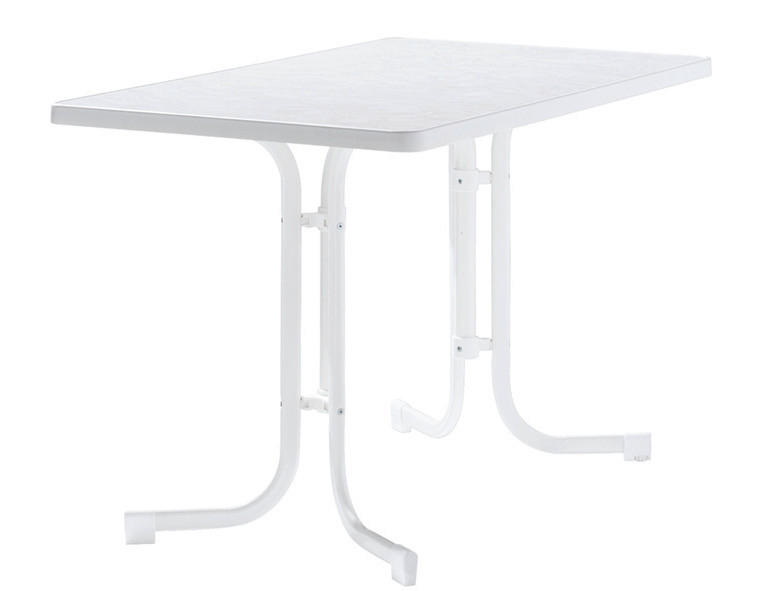 Sieger Gartentisch weiß Stahl B/H/L: ca. 70x72x115 cm Gartentisch_Sieger - weiß (115,00/70,00/72,00cm) - Sieger
