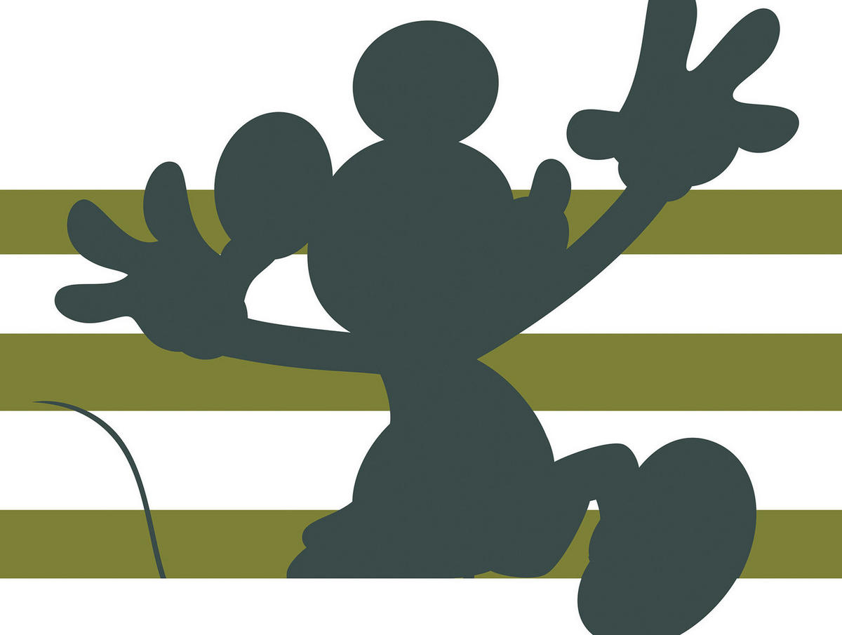 Komar Poster Mickey Shadow Disney B/L: ca. 30x40 cm Mickey Shadow - (30,00/40,00cm) - Komar