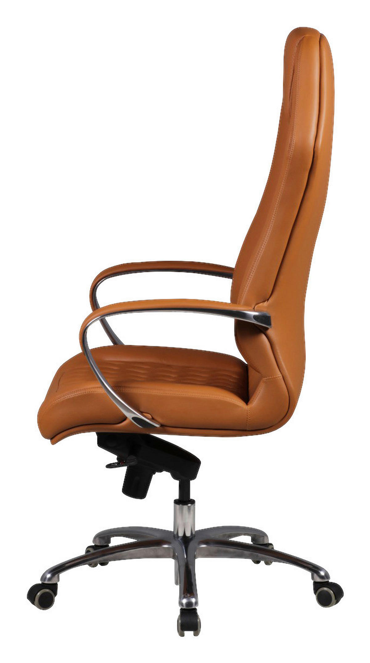 Drehstuhl braun Leder Bürostuhl MONTEREY - braun (67,00/136,00/70,00cm) - Amstyle