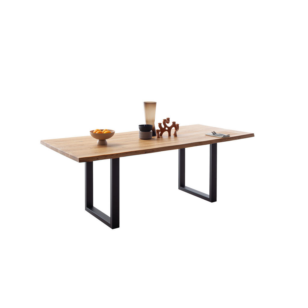 Thumbnail - Esstisch Deba natur schwarz B/T: ca. 200x100 cm