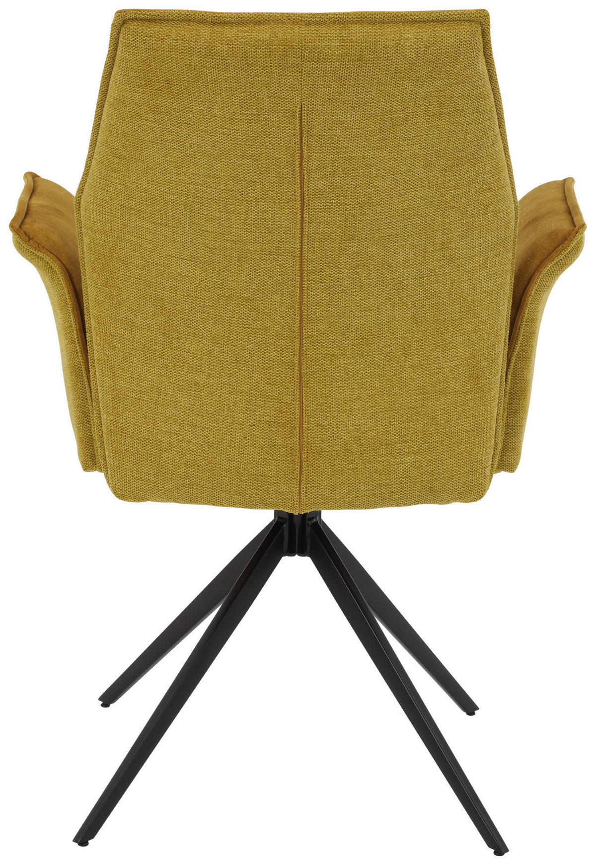 Armlehnstuhl 4er Set SUSANNE gold Vintage schwarz Webstoff Microfaser Metall B/H/T: ca. 65x92x64 cm 4er Set SUSANNE - gold/schwarz (65,00/92,00/64,00cm) - Hela