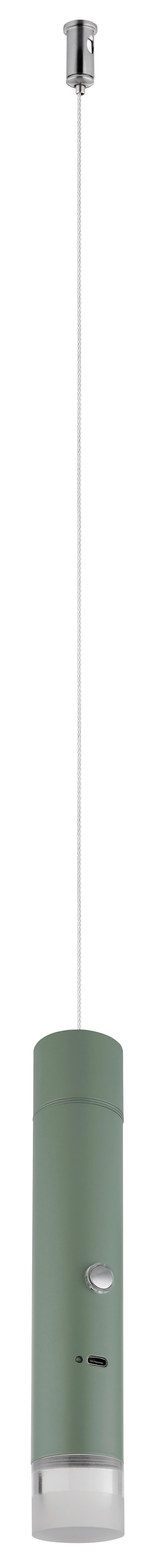 GLOBO LED-Hängeleuchte klar grün Acryl Metall H/D: ca. 120x3,8 cm 1.0 Brennstellen PELO - klar/grün (3,80/120,00cm) - GLOBO