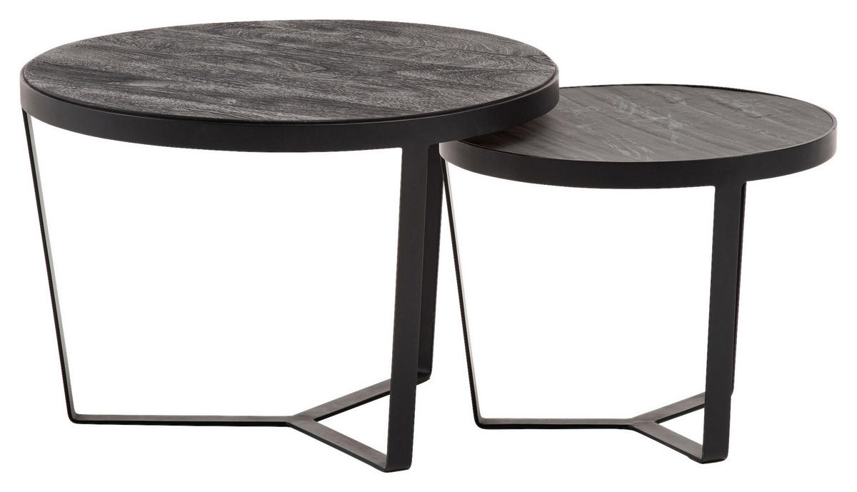 Couchtisch 2er.-Set.  B/H/T: ca. 60x40x60 cm 2er.-Set. - (60,00/40,00/60,00cm) - Wohnling