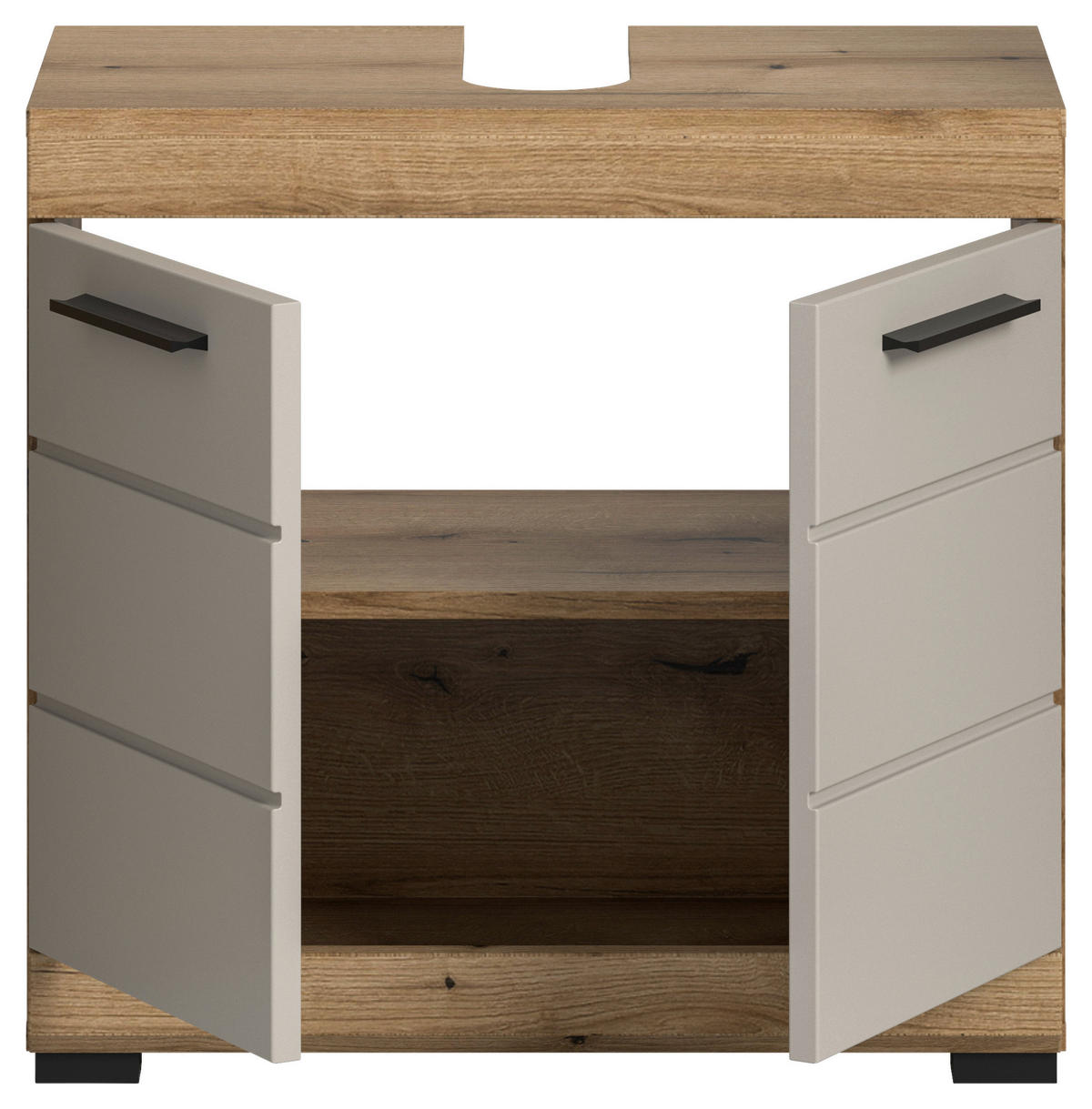 Waschbeckenunterschrank Scout Evoke Oak Nachbildung Kaschmirgrau Nachbildung B/H/T: ca. 60x56x34 cm Scout - Kaschmirgrau (60,00/56,00/34,00cm) - xonox.home