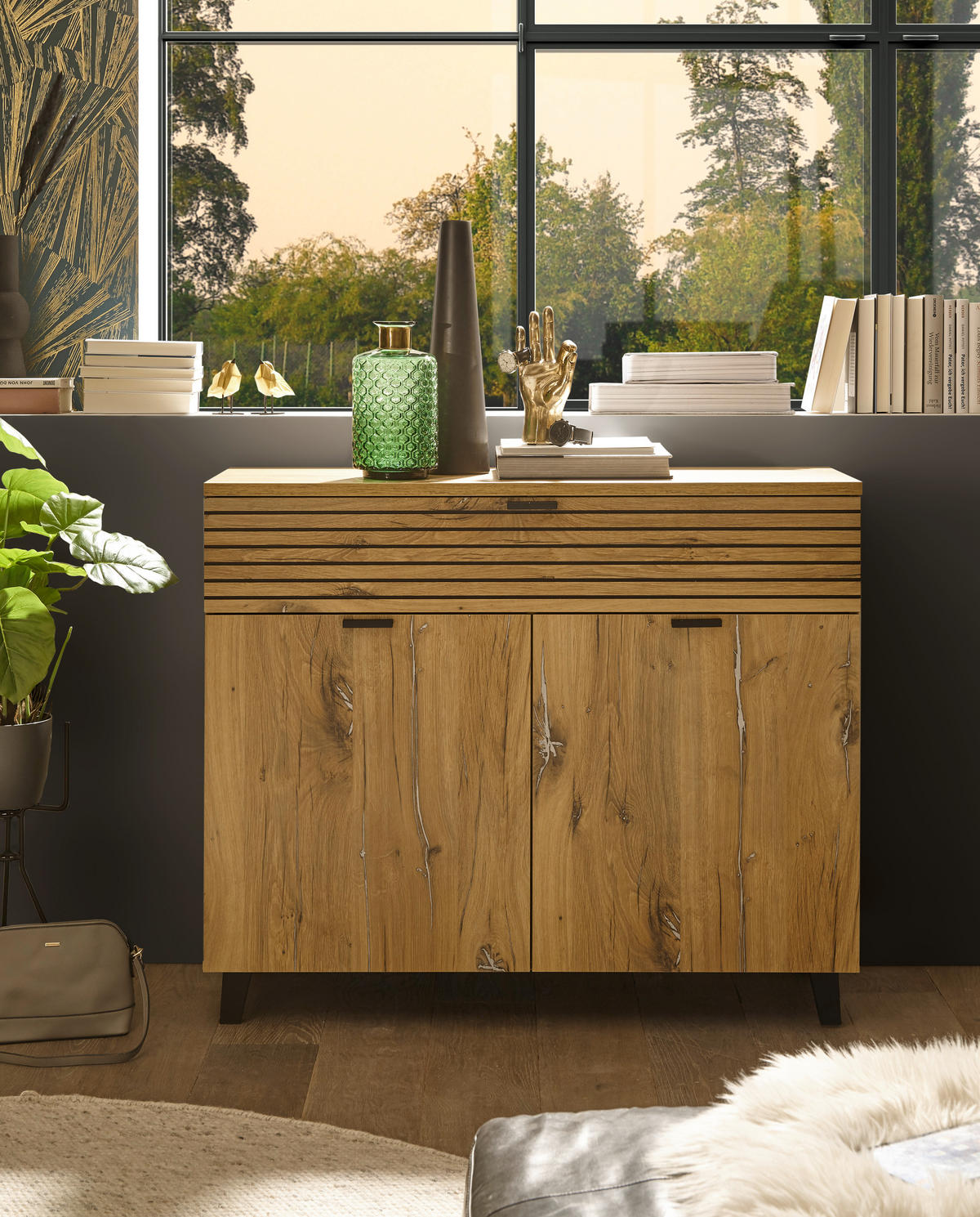 Kommode Trattino Oak B/H/T: ca. 111x91x40 cm Trattino - Oak (111,00/91,00/40,00cm)