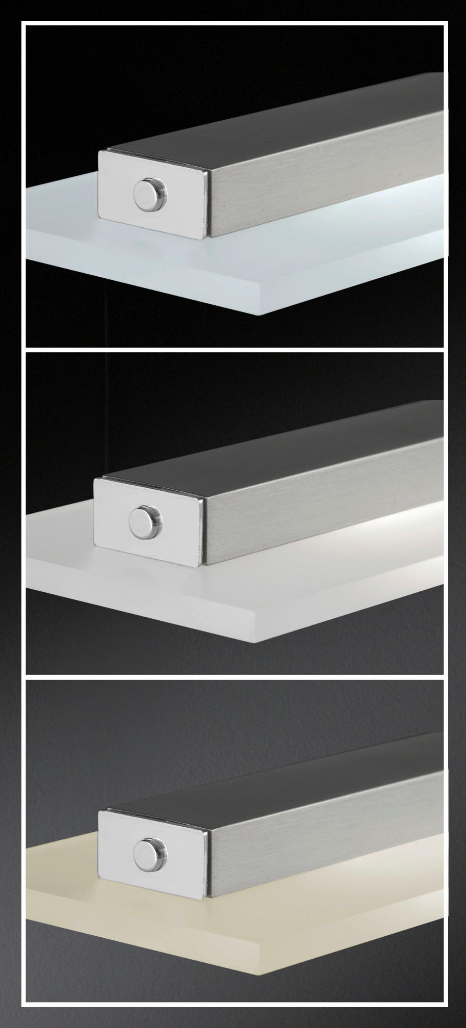 Fischer & Honsel LED-Pendelleuchte 69540 nickel matt Chrom Glas Metall B/H/T: ca. 135x150x9 cm 7.0 Brennstellen Largo - nickel matt/Chrom (135,00/150,00/9,00cm) - Fischer & Honsel