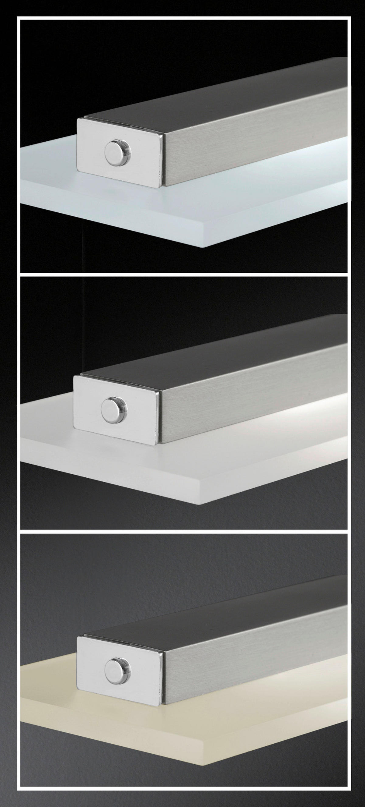 Fischer & Honsel LED-Pendelleuchte 69540 nickel matt Chrom Glas Metall B/H/T: ca. 135x150x9 cm 7.0 Brennstellen Largo - nickel matt/Chrom (135,00/150,00/9,00cm) - Fischer & Honsel