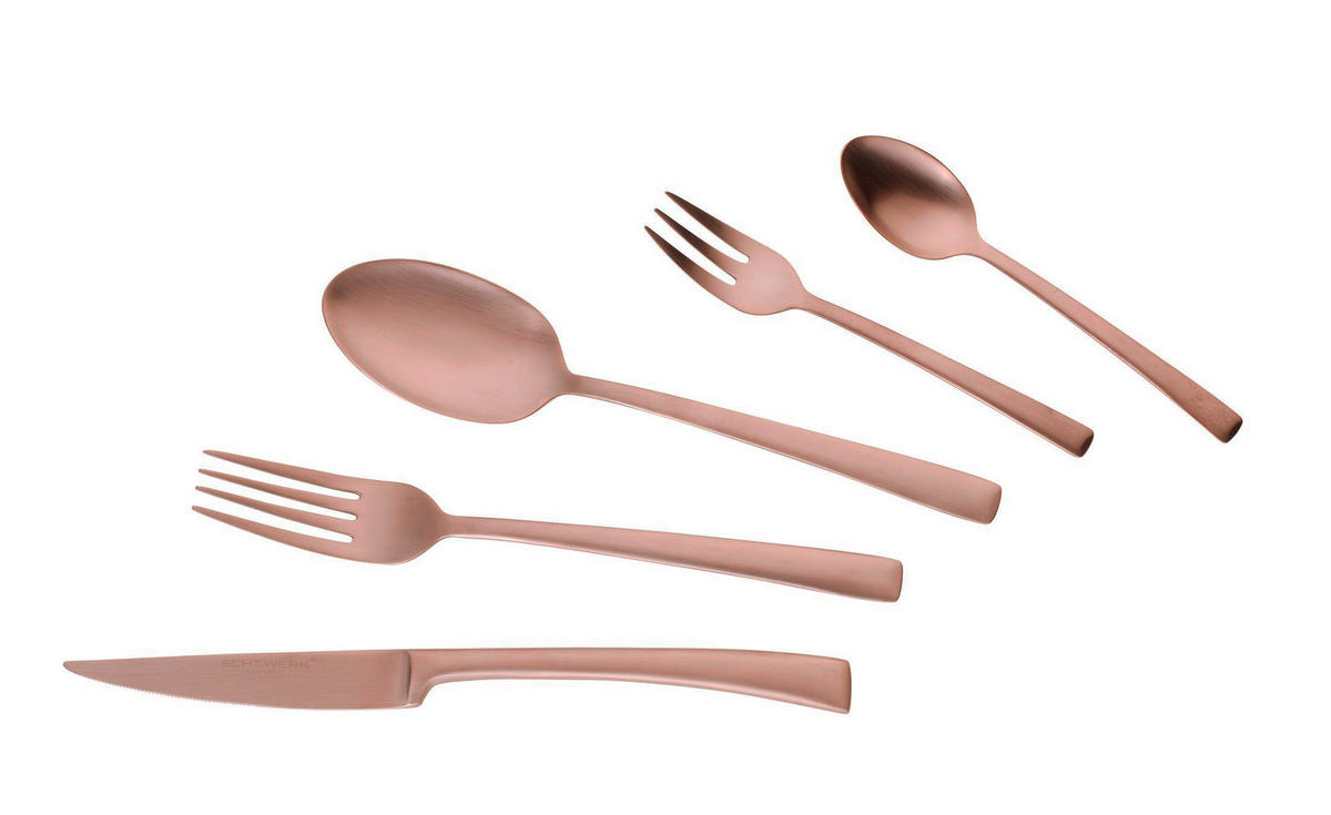 ECHTWERK Besteckset Avelino bronze Edelstahl 30 tlg. Avelino - bronze (22,00/1,00/2,00cm) - ECHTWERK