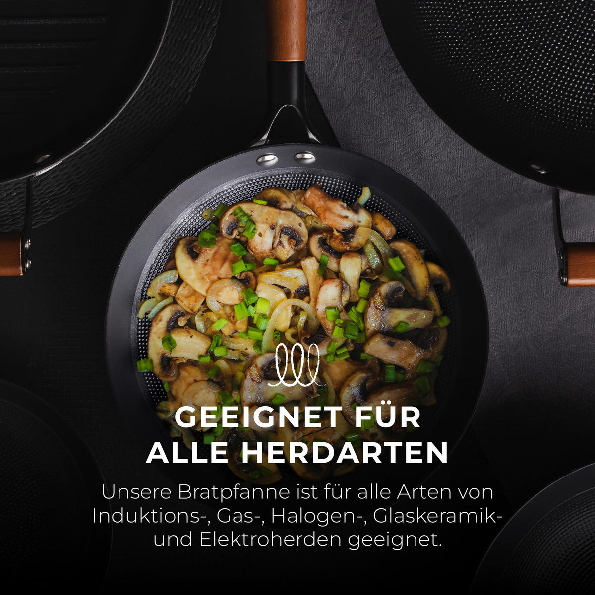 MASTERPRO Pfannenset ODIN schwarz Eisen ODIN - schwarz - MASTERPRO