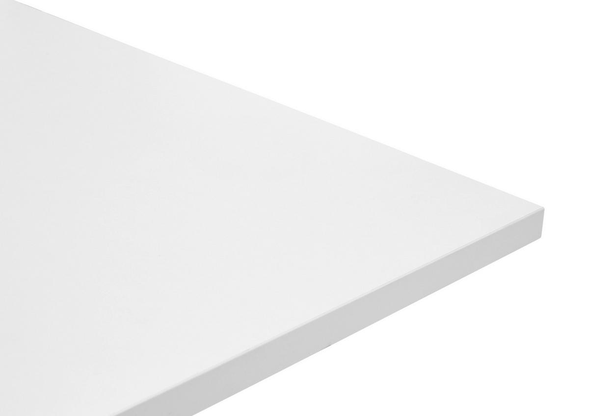 höhenverstellbarer Schreibtisch Ben weiß B/H/T: ca. 137x120x68 cm Ben - weiß (137,00/120,00/68,00cm)