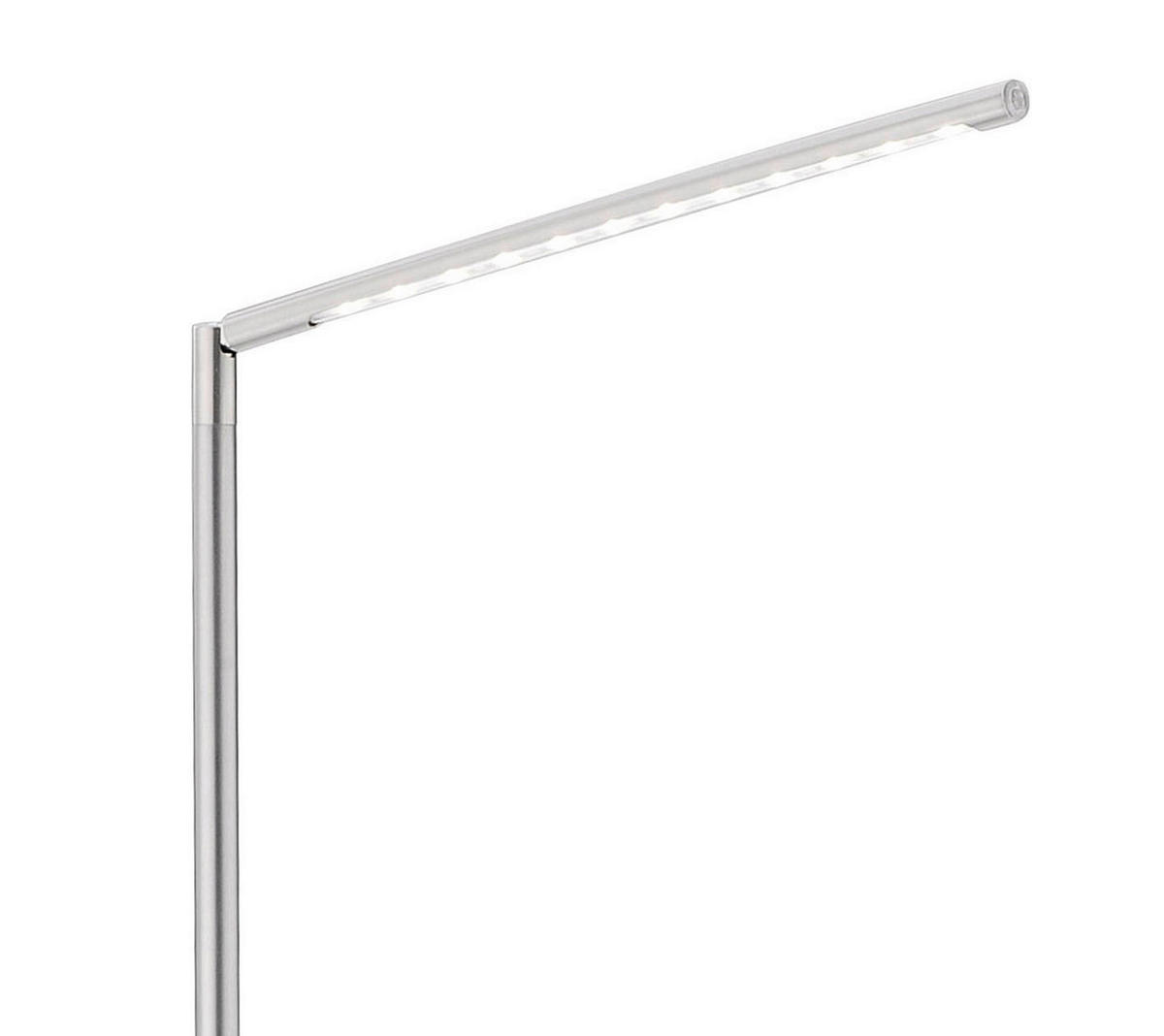 Just Light Stehleuchte 11012-55 stahlfarbig silber Metall H: ca. 125 cm LED-Stehleuchte_Dawda - stahlfarbig/silber (125,00cm) - Just Light