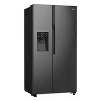 Gorenje Side-by-Side NRR9ESBXL Ice Crushed schwarz B/H/T: ca. 92x179x70 cm Side-by-Side NRR9ESBXL - schwarz (92,00/179,00/70,00cm) - Gorenje