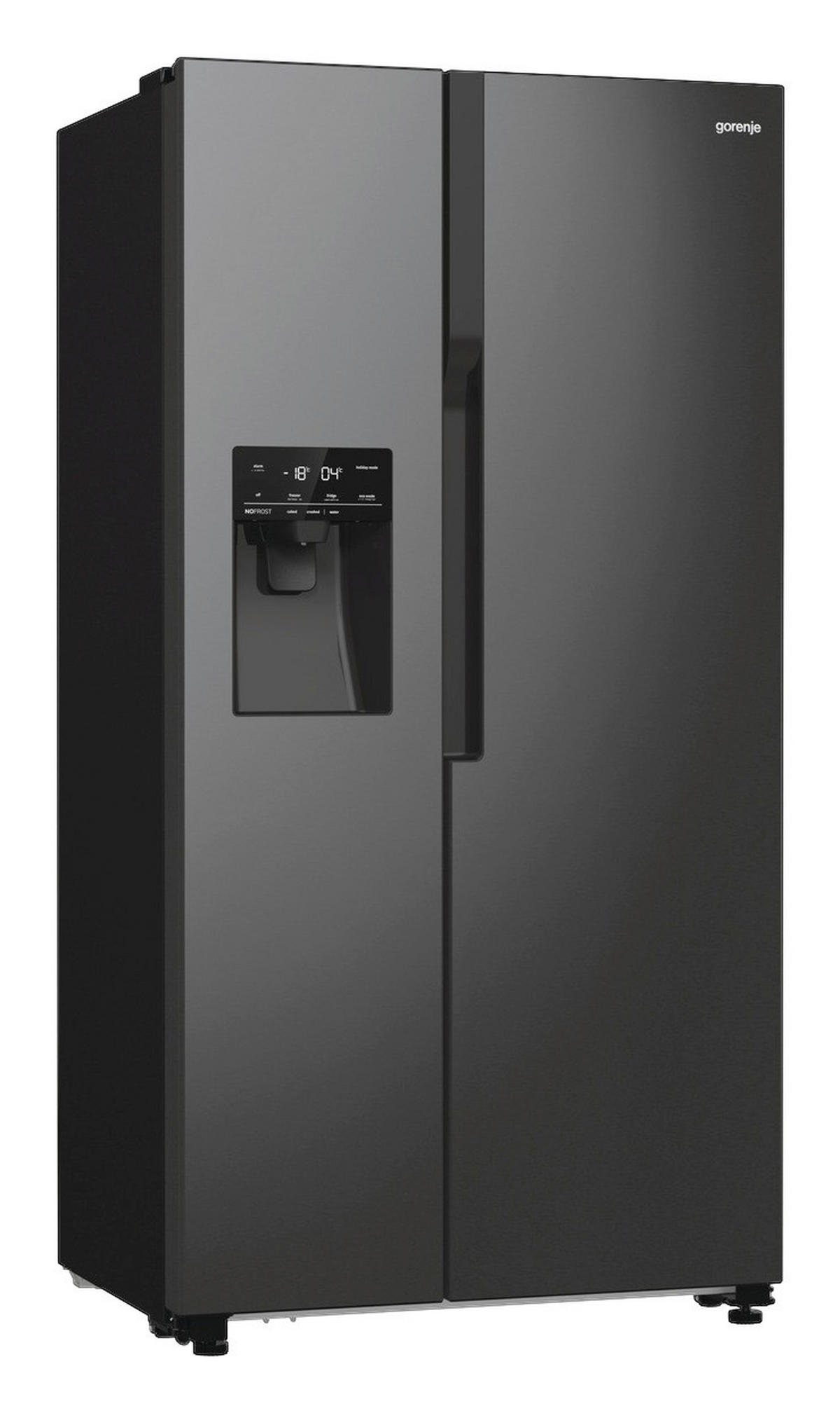 Gorenje Side-by-Side NRR9ESBXL Ice Crushed schwarz B/H/T: ca. 92x179x70 cm Side-by-Side NRR9ESBXL - schwarz (92,00/179,00/70,00cm) - Gorenje