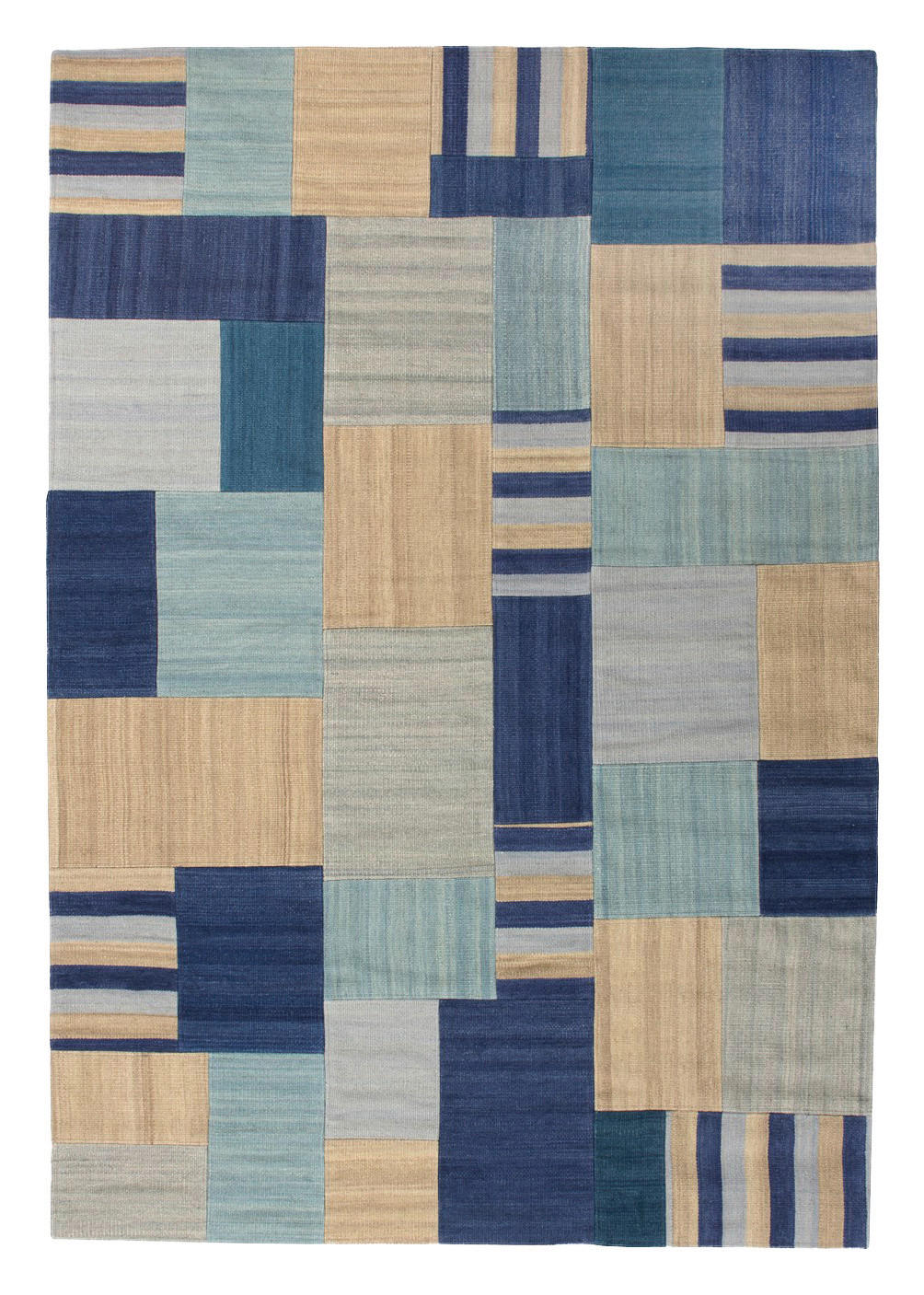Kayoom Kurzflorteppich Radical 310 mehrfarbig B/L: ca. 80x150 cm Radical 310 - blau/mehrfarbig (80,00/150,00cm) - Kayoom