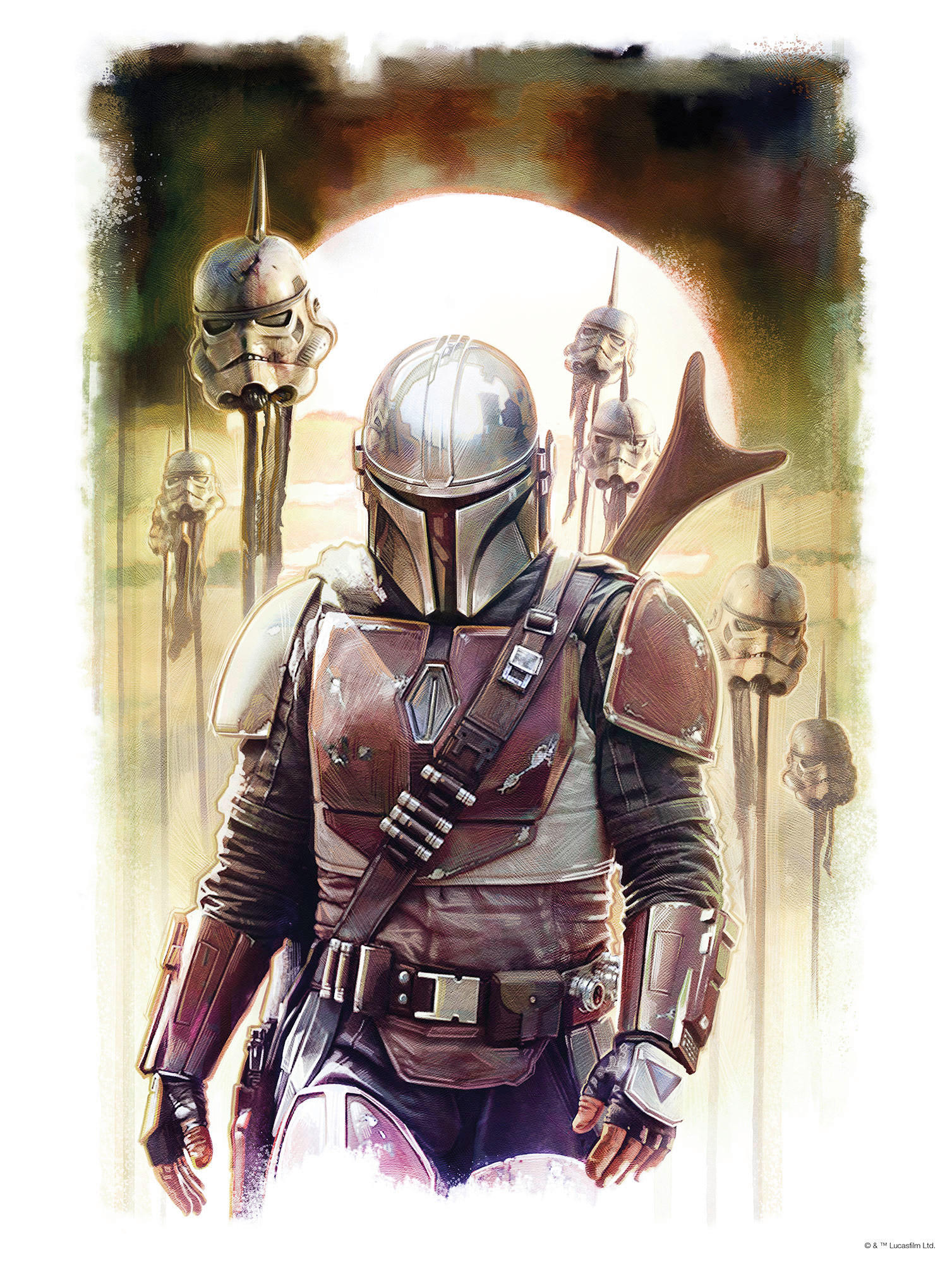 Komar Poster Mandalorian Impaler Disney B/L: ca. 30x40 cm günstig online kaufen