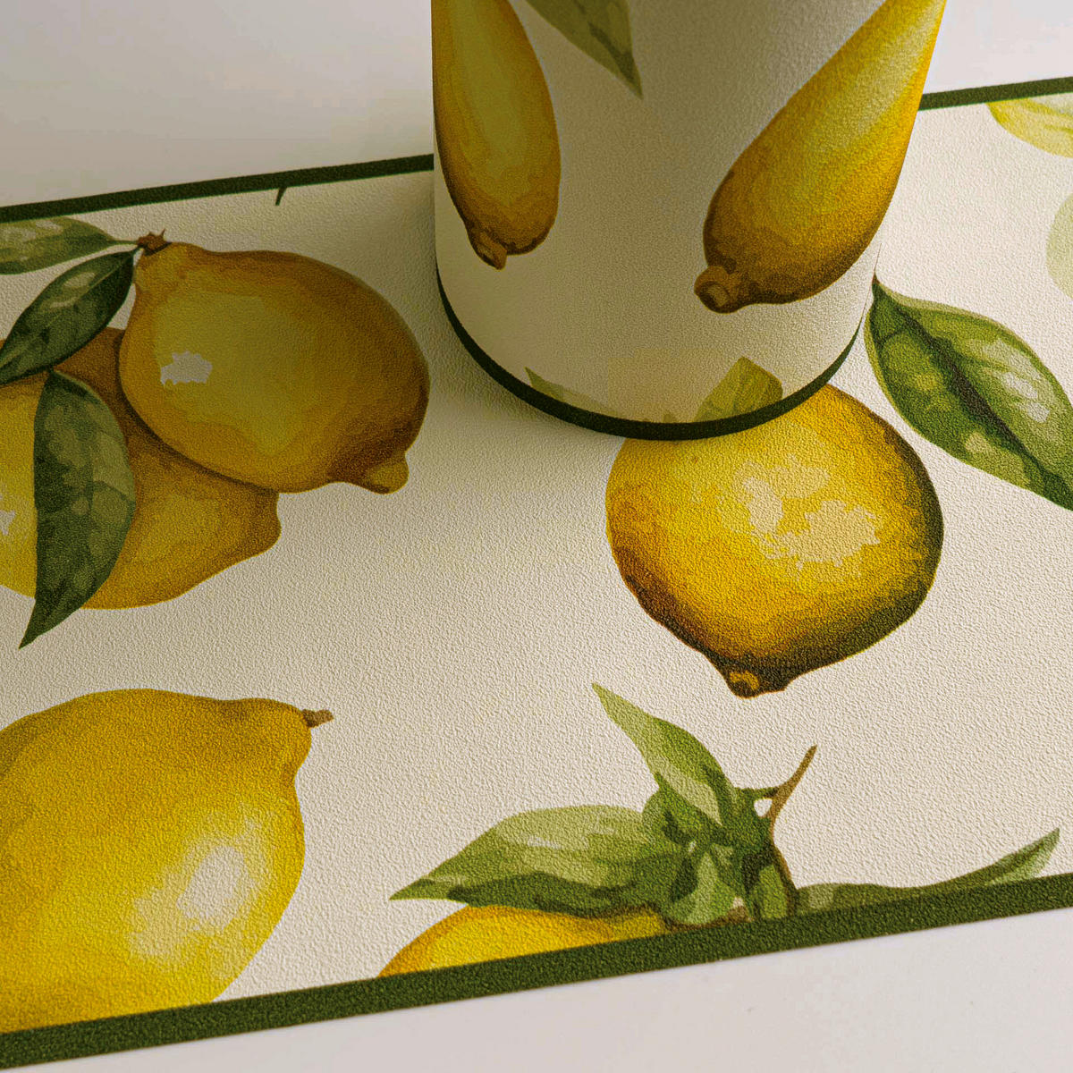 A.S.Création Bordüre gelb weiß grün B/H/D: ca. 17x500x6,8 cm Bordüre_selbstklebend - weiß/gelb (6,80/500,00cm) - A.S.Creation