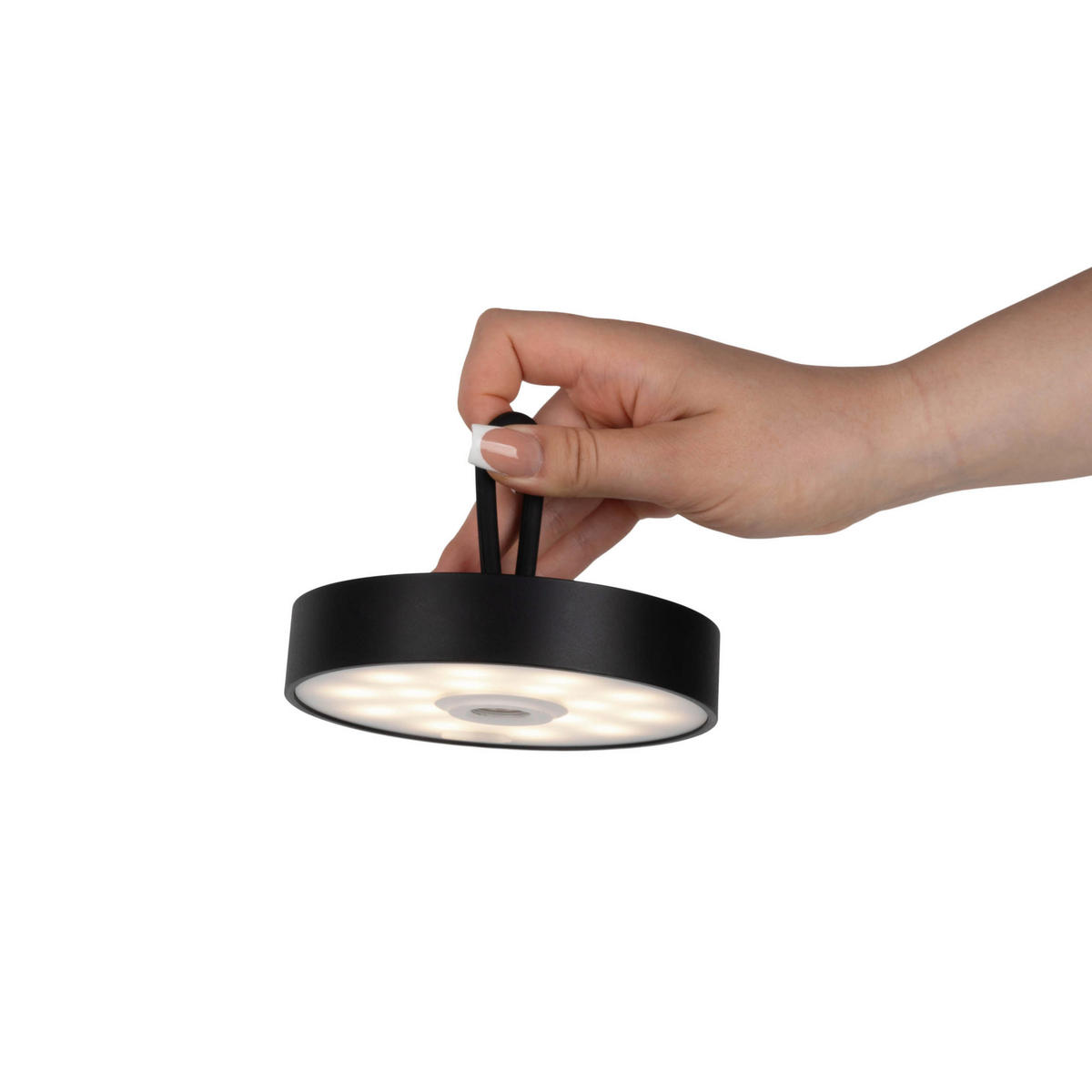 Näve Leuchten LED-Tischleuchte schwarz Kunststoff Holz Metall B/H/T/D: ca. 13x36x13x13 cm ELLI - schwarz (13,00/36,00/13,00cm) - Näve Leuchten
