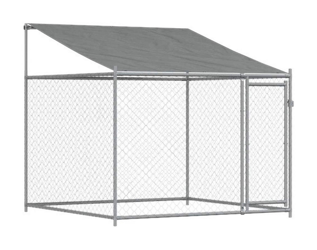 vidaXL Hundekäfig grau Stahl Hundekäfig - grau - vidaXL