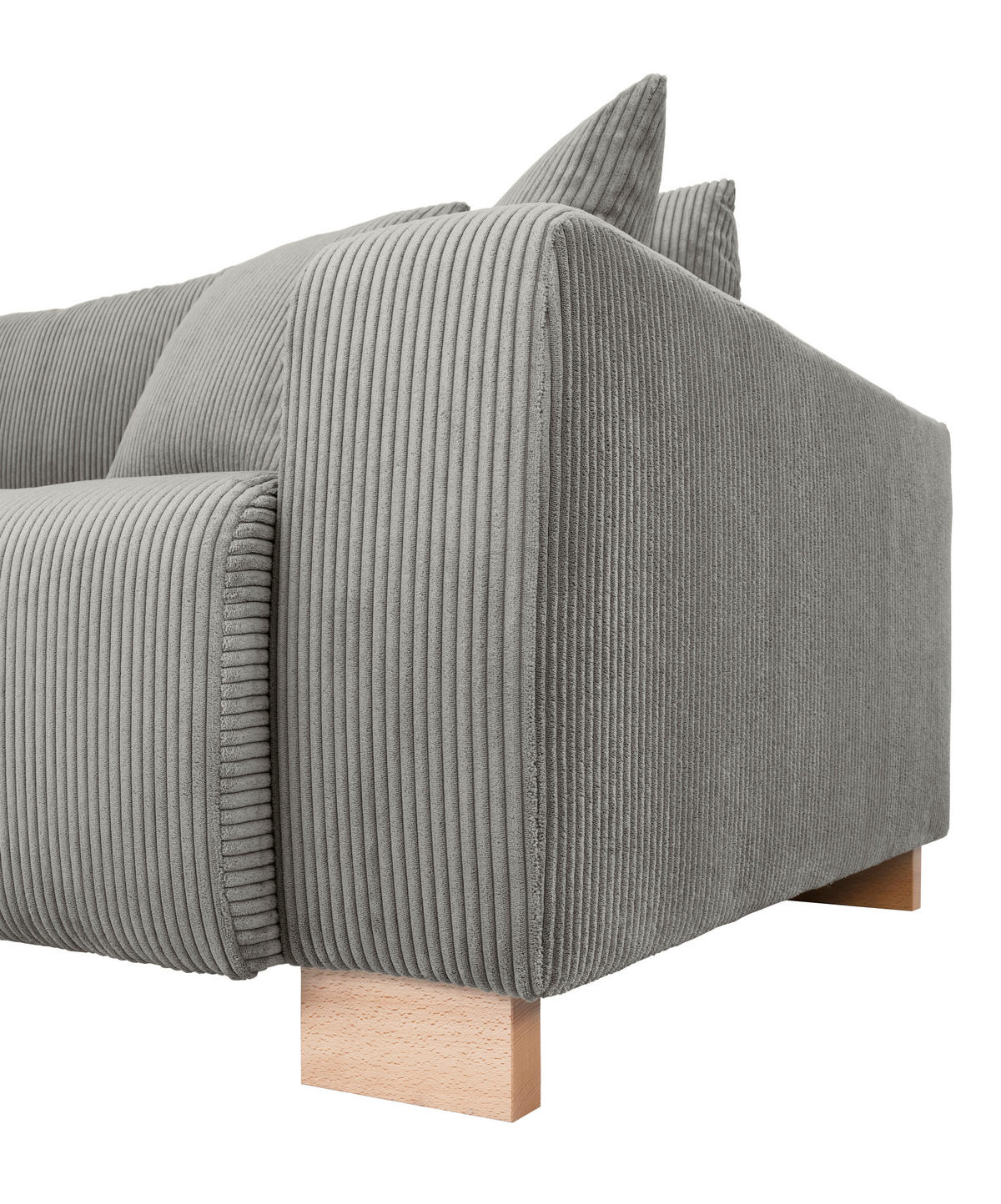 Big Sofa Alpha New dunkelgrau Microfaser B/H/T: ca. 244x85x112 cm Alpha New - buche/dunkelgrau (244,00/85,00/112,00cm)