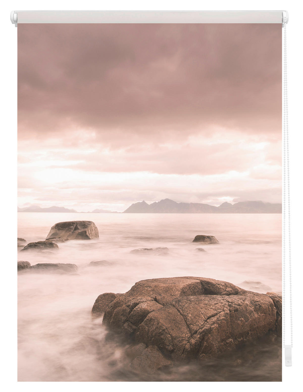 Rollo Stone grau B/L: ca. 80x150 cm Stone - rot/grau (80,00/150,00cm) - LICHTBLICK