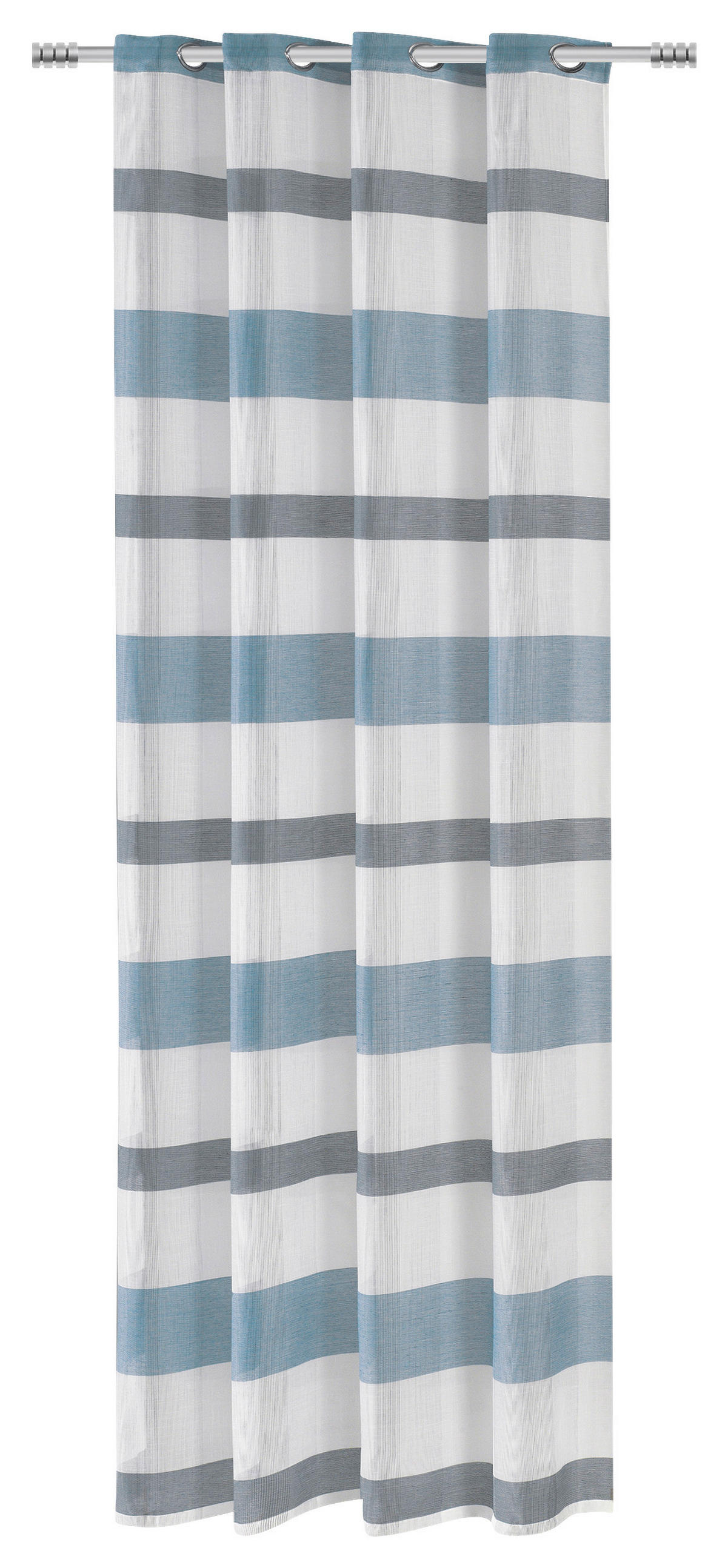 Ösenvorhang Caro blau B/L: ca. 140x245 cm Caro - blau (140,00/245,00cm)