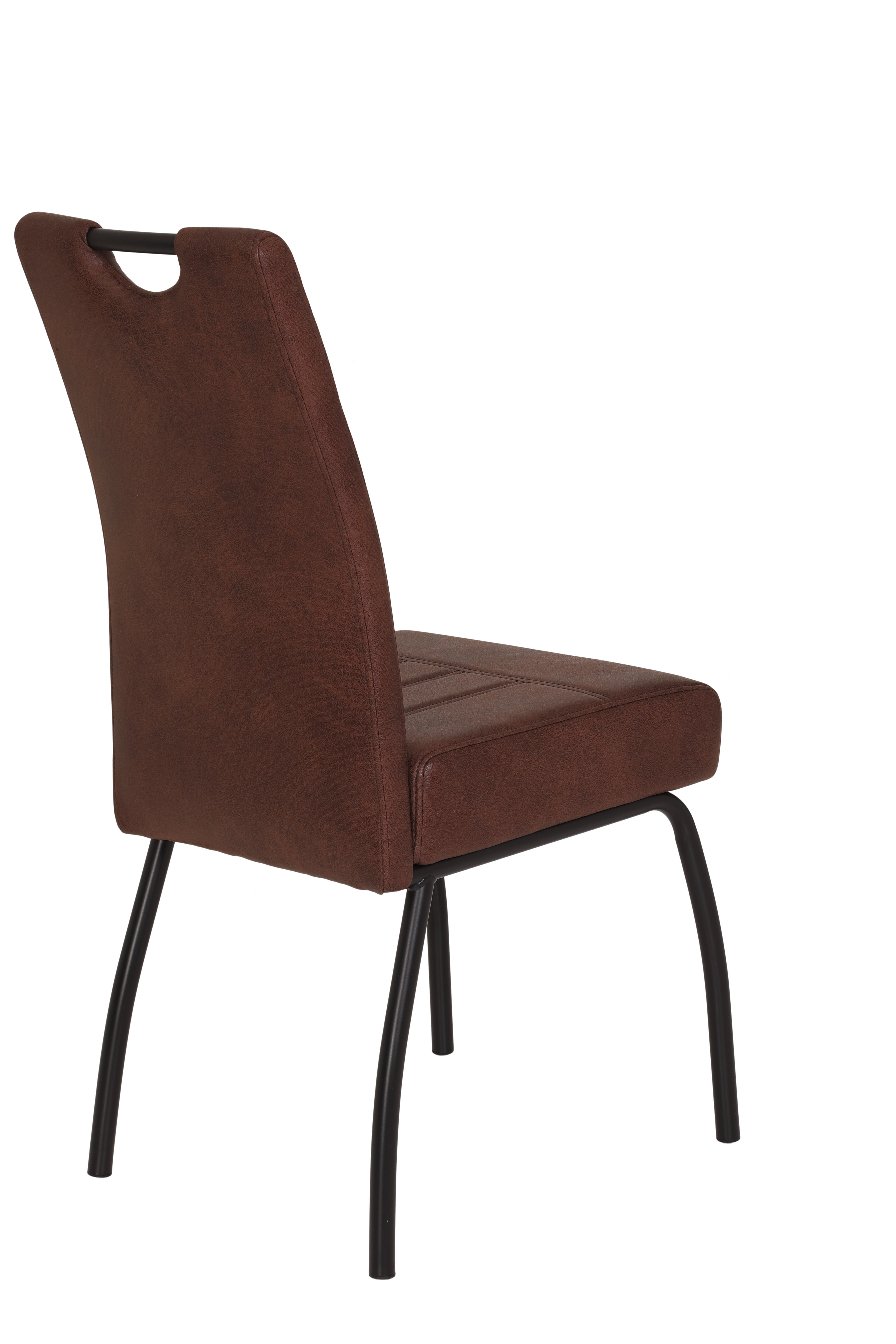 Stuhl Beate braun Vintage B/H/T: ca. 43x99x60 cm Beate - braun/schwarz (43,00/99,00/60,00cm)
