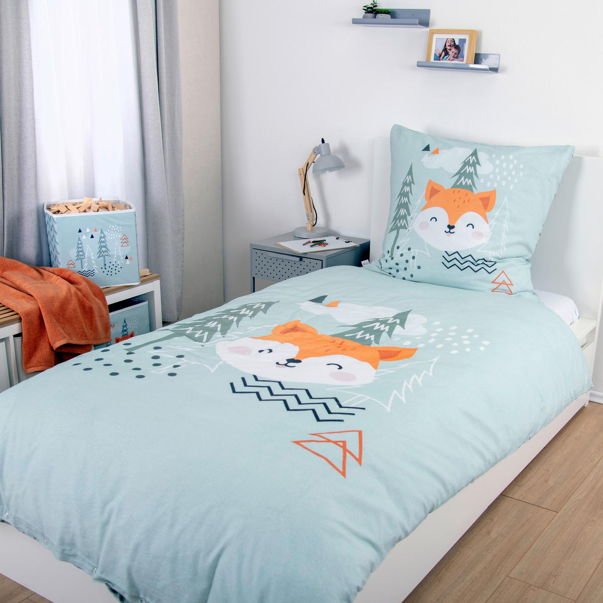 Baumwoll Bettwäsche Nordic Forest grün Baumwolle Nordic Forest - grün - Young Collection