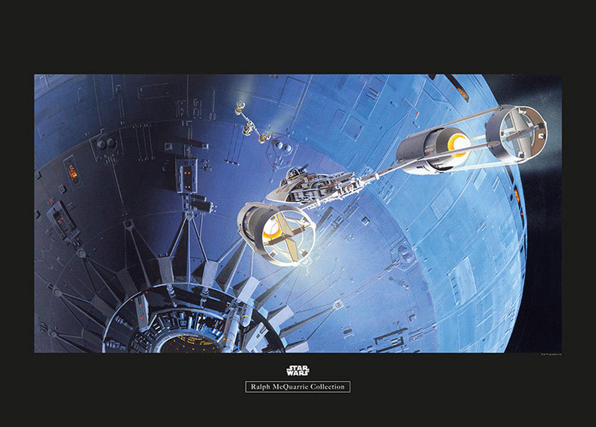 Komar Poster Star Wars Classic RMQ Death Star At Star Wars B/L: ca. 70x50 cm Star Wars Classic RMQ Death Star At - (70,00/50,00cm) - Komar