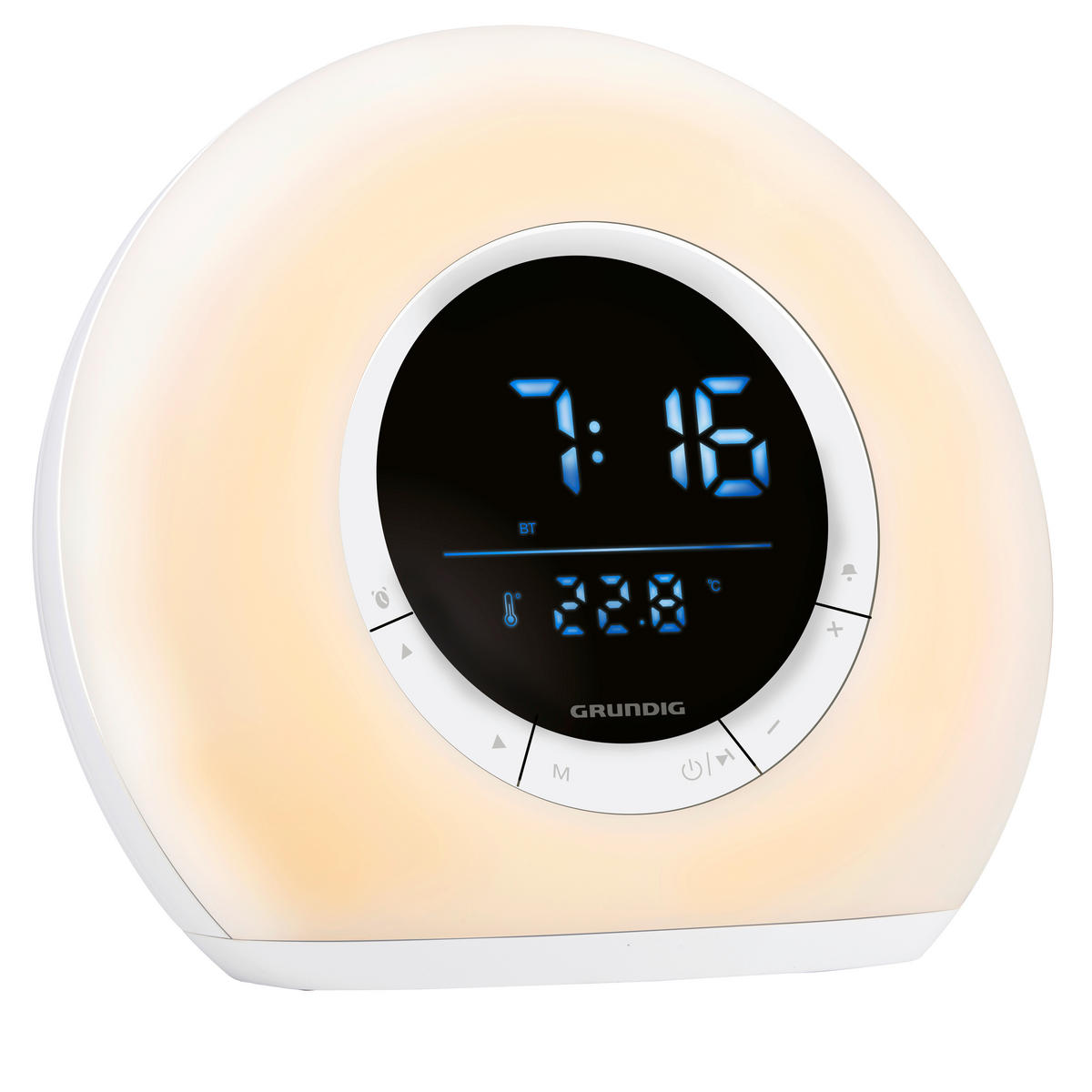 Grundig LED-Lichtwecker weiß LED-Lichtwecker - weiß (18,20/8,50/16,50cm) - Grundig