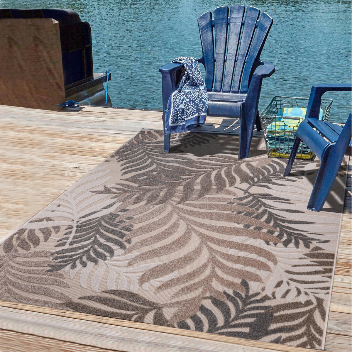 Sanat Outdoorteppich FLORAL creme B/L: ca. 160x230 cm FLORAL - creme (160,00/230,00cm) - Sanat