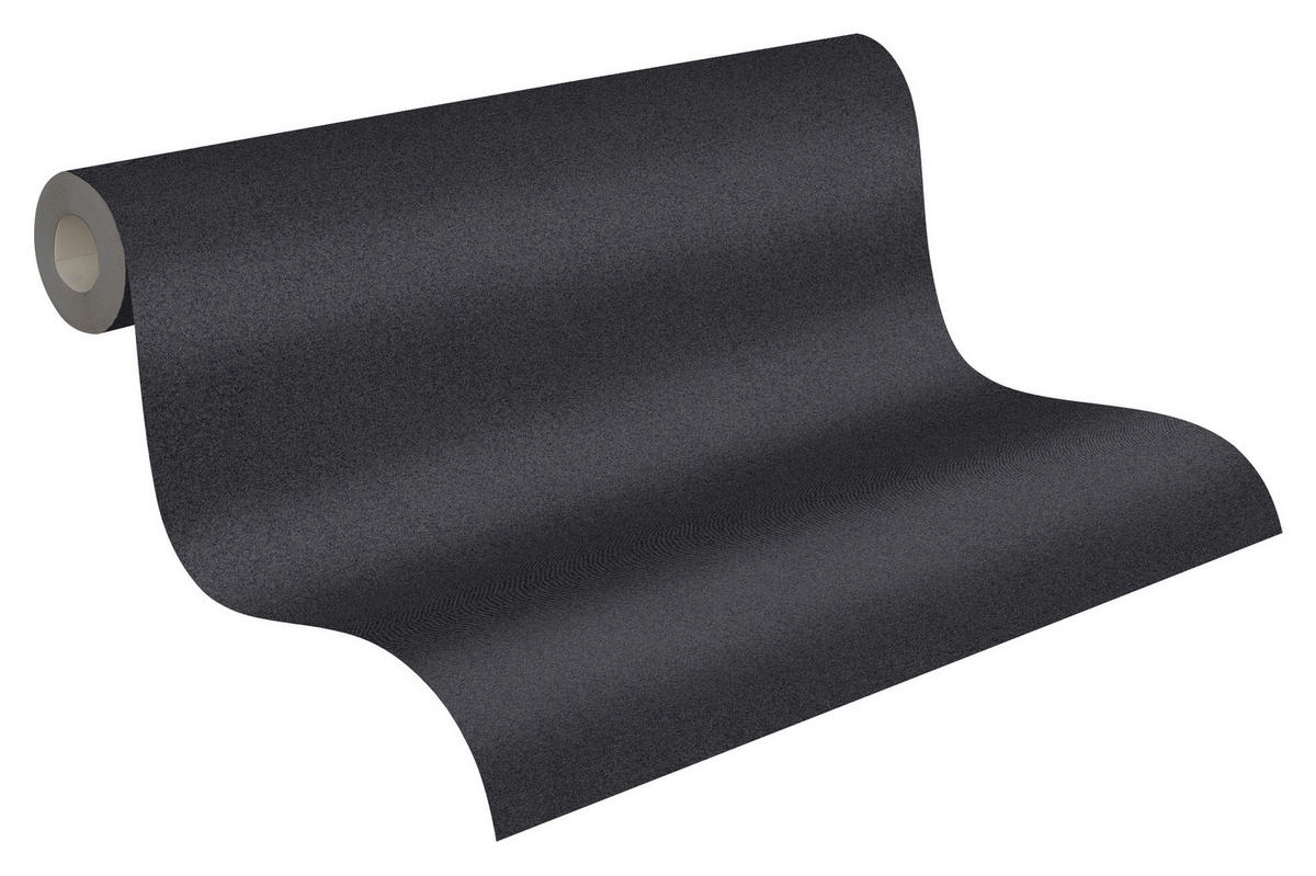 A.S.Creation Vliestapete New Elegance Uni schwarz B/L: ca. 53x1005 cm New Elegance - schwarz (53,00/1005,00cm) - A.S.Creation