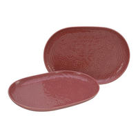 CreaTable Plattenset Orient Mandala rot Porzellan D: ca. 28 cm Orient Mandala - rot (28,00cm) - CreaTable