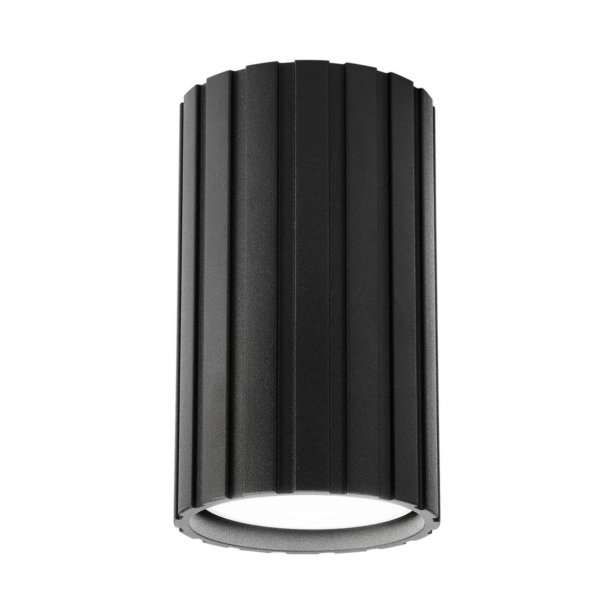 Lamkur Strahler schwarz Stahl B/H/L: ca. 6,5x10x6,5 cm 1 Brennstellen Prisma - schwarz (6,50/6,50/10,00cm) - Lamkur