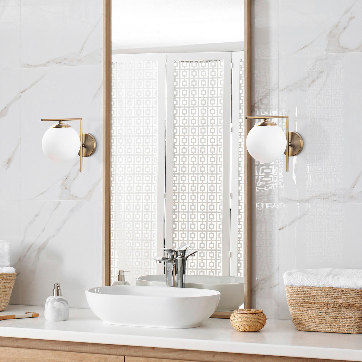 Opviq Wandleuchte Sonne bronze Glas Metall B/H/T/L/D: ca. 28x23x28x15x10 cm E14 1 Brennstellen Sonne - bronze (15,00/28,00/23,00cm) - Opviq