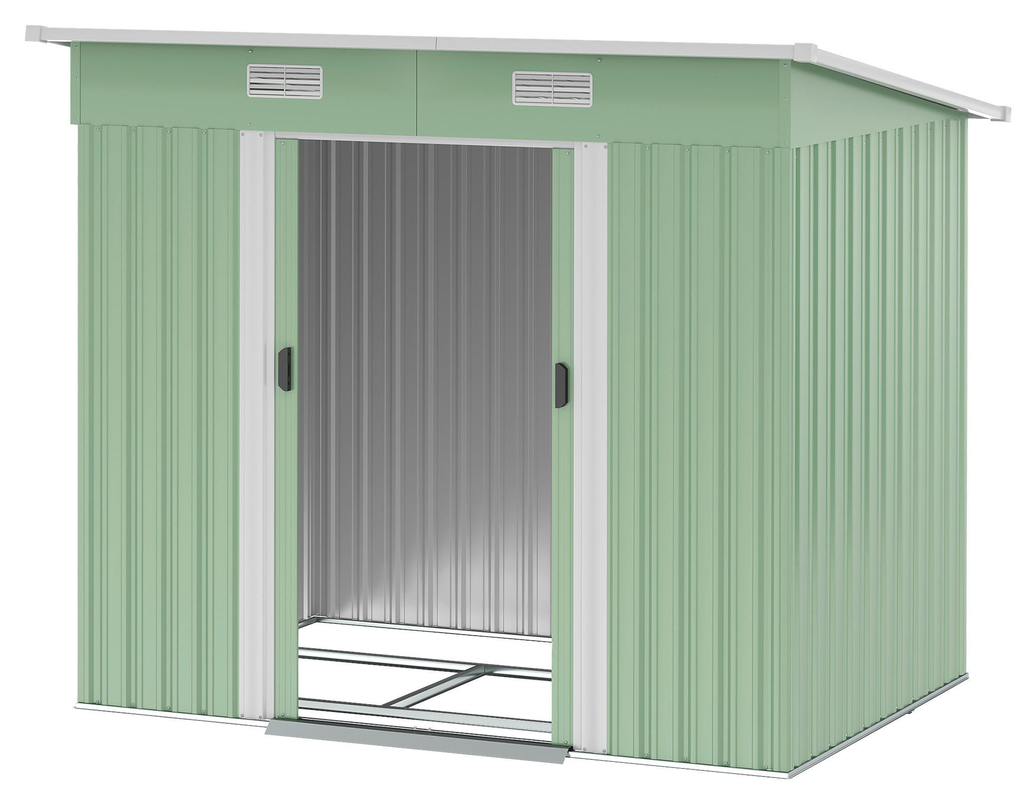 Outsunny Gerätehaus grün B/H/L: ca. 130x182x207 cm Gerätehaus - grün (207,00/130,00/182,00cm) - Outsunny