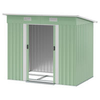 Outsunny Gerätehaus grün B/H/L: ca. 130x182x207 cm Gerätehaus - grün (207,00/130,00/182,00cm) - Outsunny