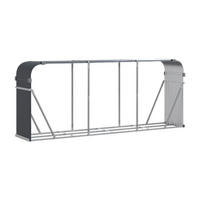 VidaXL Kaminholzhalter anthrazit B/H: ca. 234x100 cm Kaminholzhalter - anthrazit (234,00/100,00cm) - VidaXL